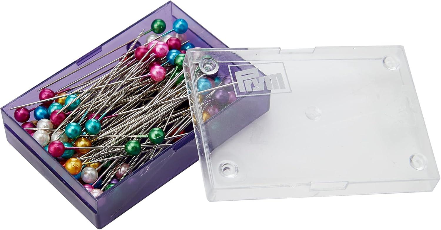 imagePrym 125 Glass Head Pins RedMulticolor