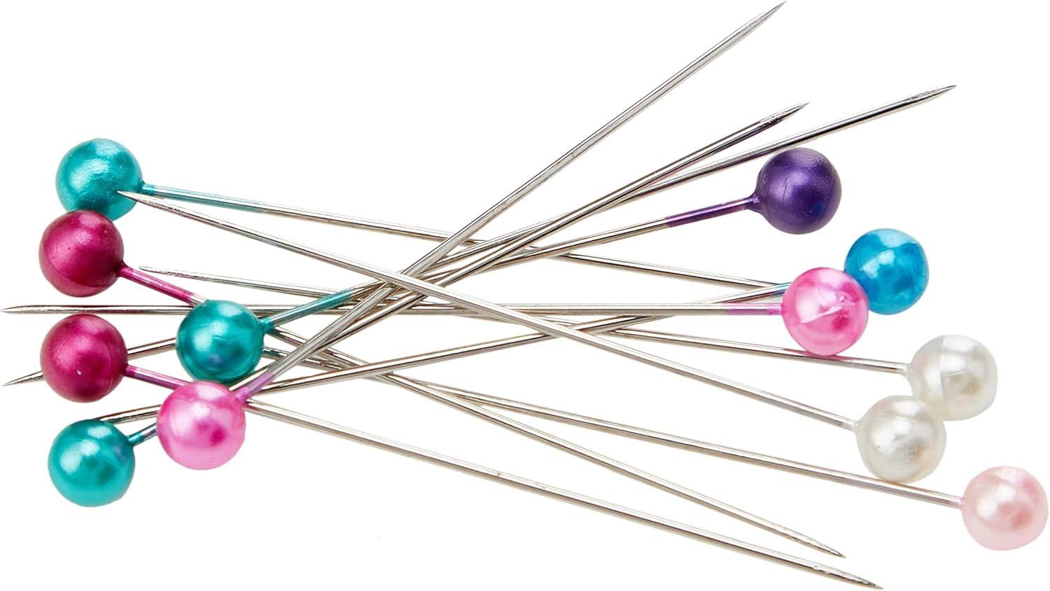 imagePrym 125 Glass Head Pins RedMulticolor
