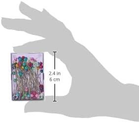 imagePrym 125 Glass Head Pins RedMulticolor