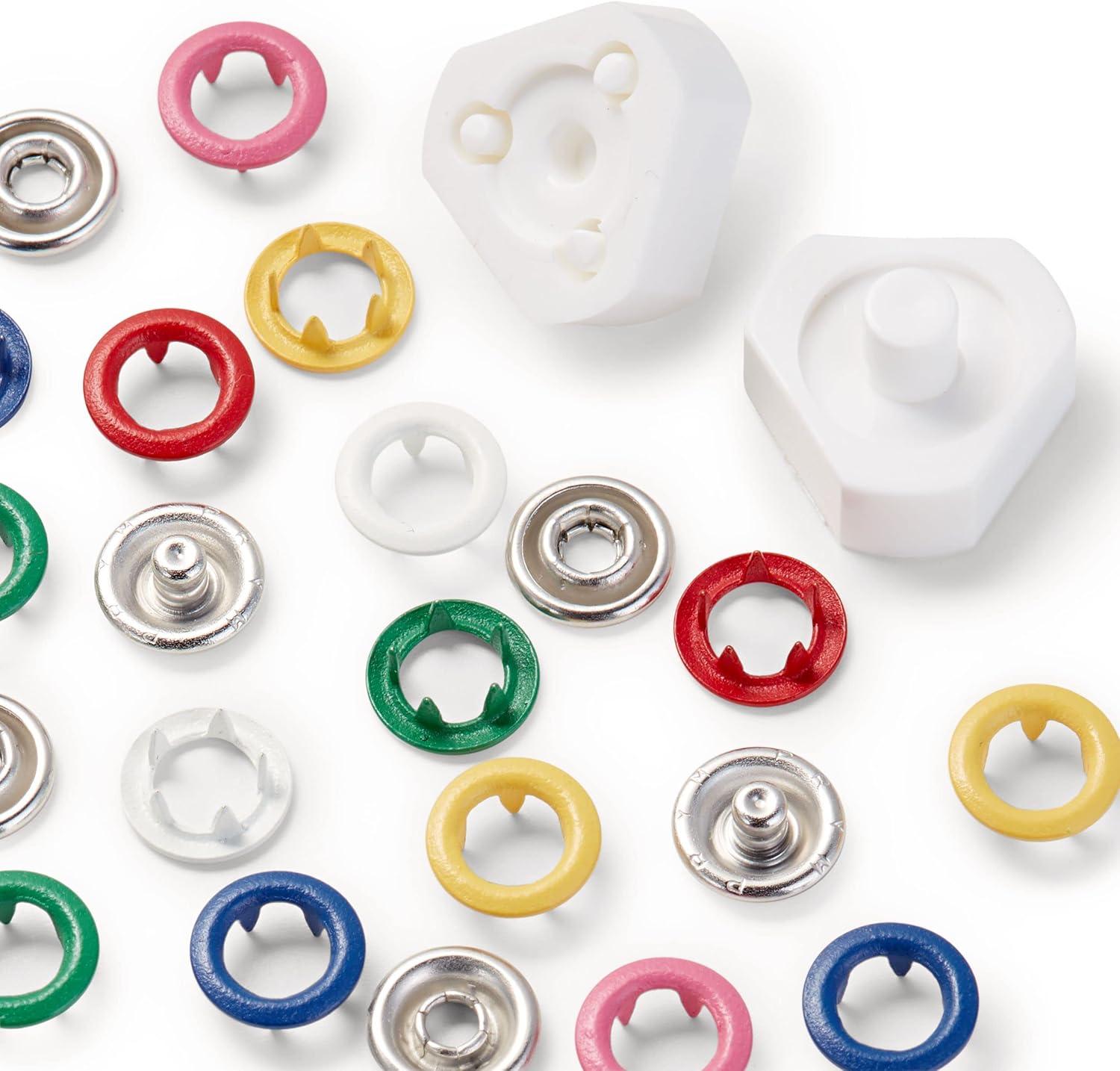 imagePrym Jersey Color 60 Sets 8mm Snap Fasteners Kw53 Count