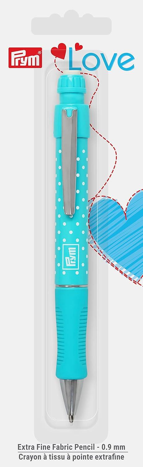 imagePrym Love 09 mm Pink Extra Fine Fabric Mechanical Pencil 60122Turquoise