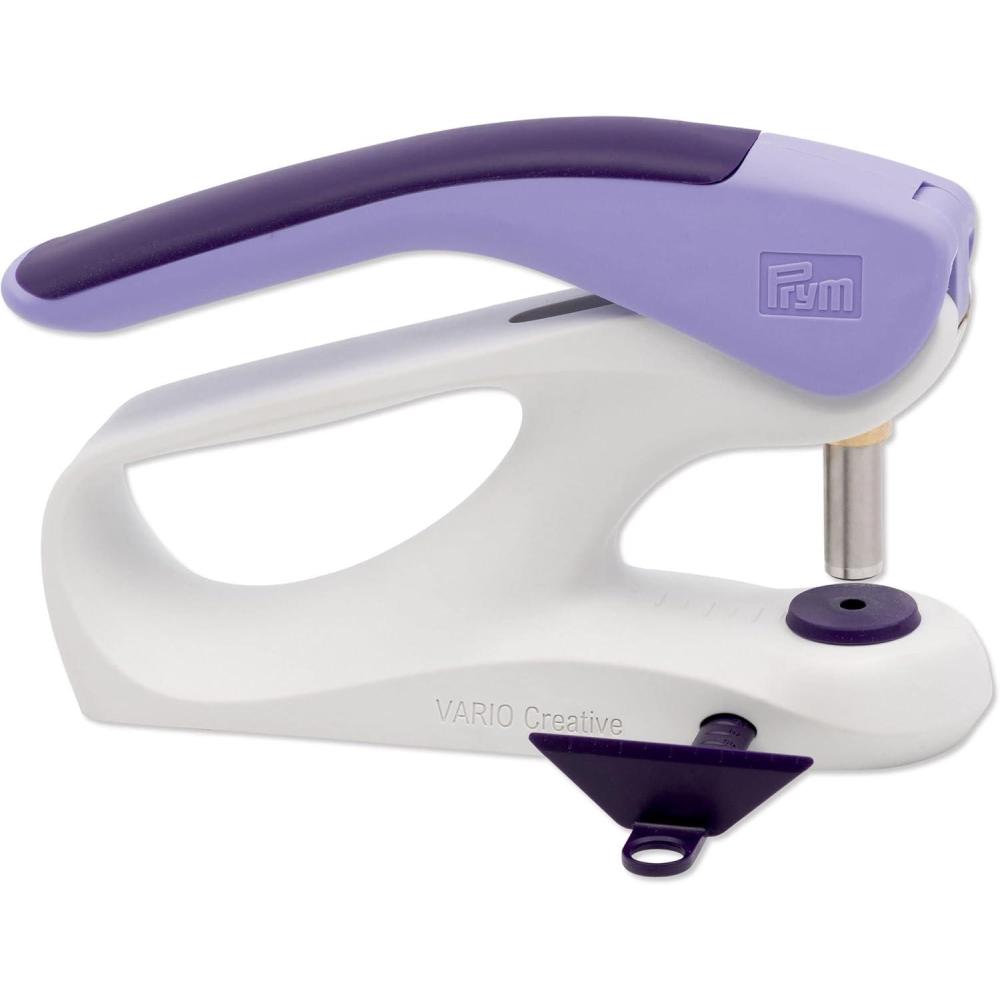 imagePrym Vario Creative Tool for Snaps Rivets amp EyeletsAlabaster WhiteDark VioletLavender