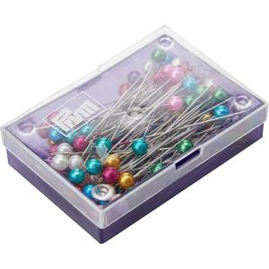 Prym 1-2/5″ Glass Head Pins, Red(Multicolor)