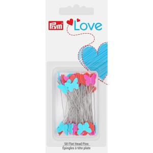Prym Love 2-1/8″, 50 pc Flat Head Pins, Multicolor (60100)(Multicolor)