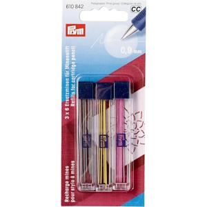 Prym Marking Pencil Cartridge Refills, Assorted, 0.9mm
