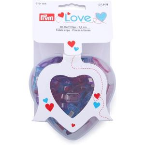 Prym Small Fabric Clips with Box, Multicolor, 40 pc