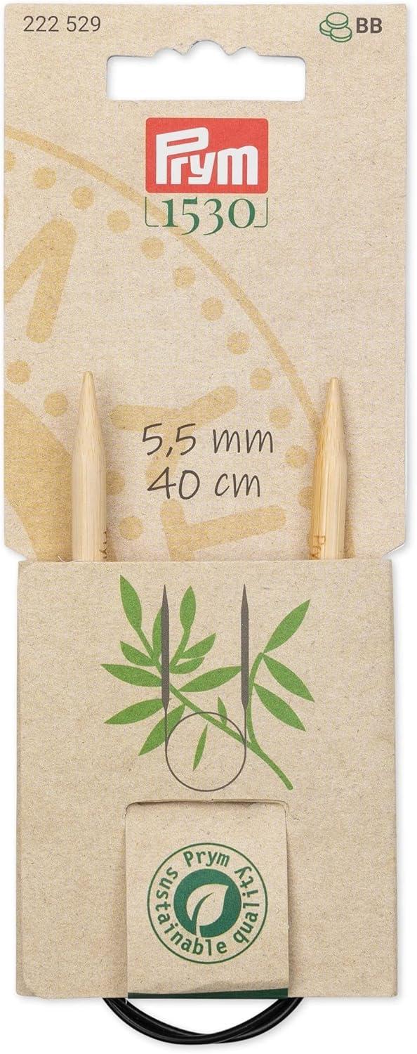 imagePrym 16 Circular Knitting Needles Bamboo US 6 4mm16 40 cm