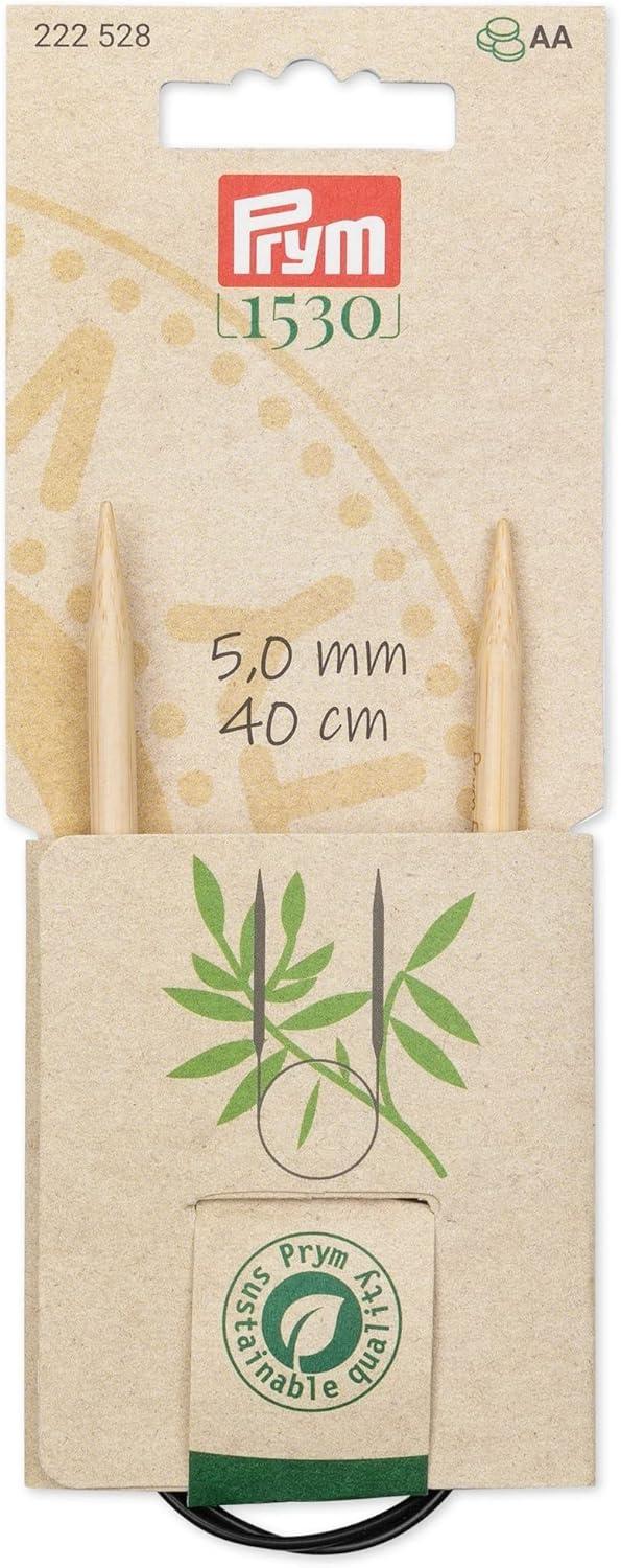 imagePrym 16 Circular Knitting Needles Bamboo US 6 4mm16 40 cm