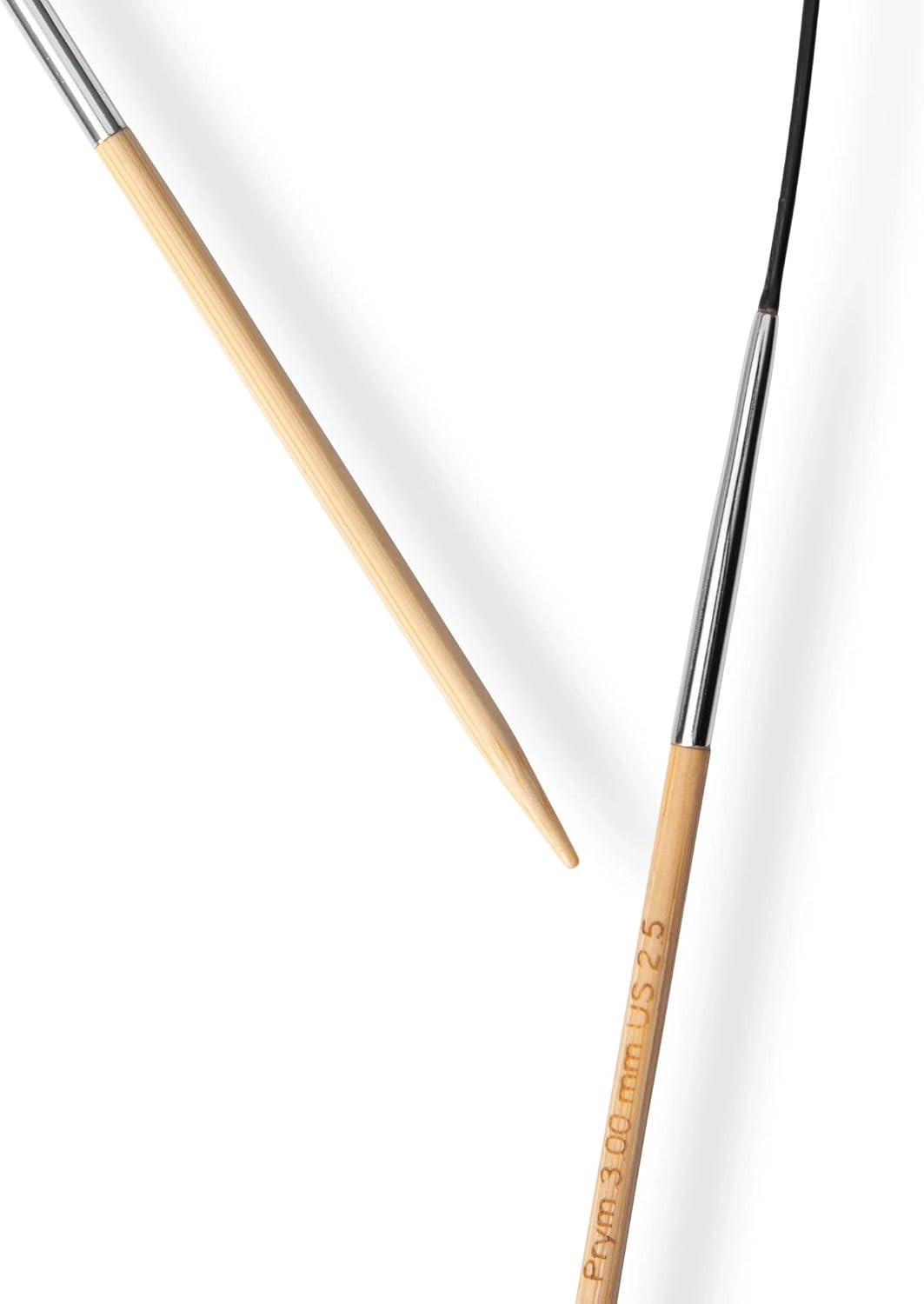imagePrym 16 Circular Knitting Needles Bamboo US 6 4mm16 40 cm