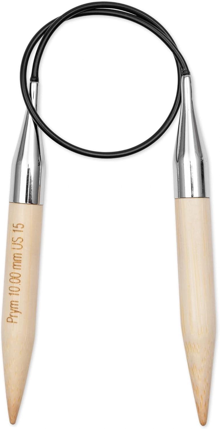 imagePrym 16 Circular Knitting Needles Bamboo US 6 4mm16 40 cm