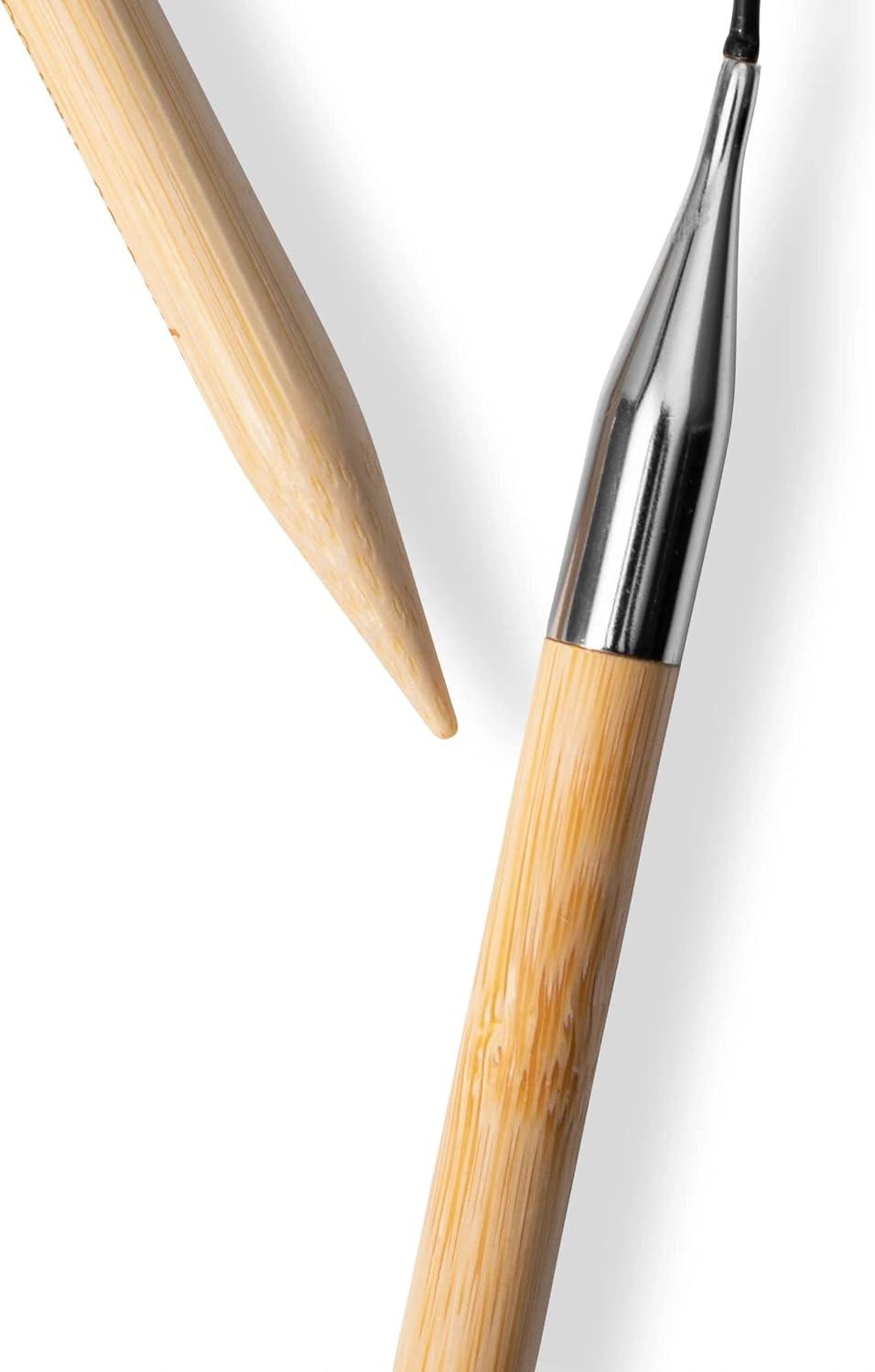 imagePrym 16 Circular Knitting Needles Bamboo US 6 4mm16 40 cm