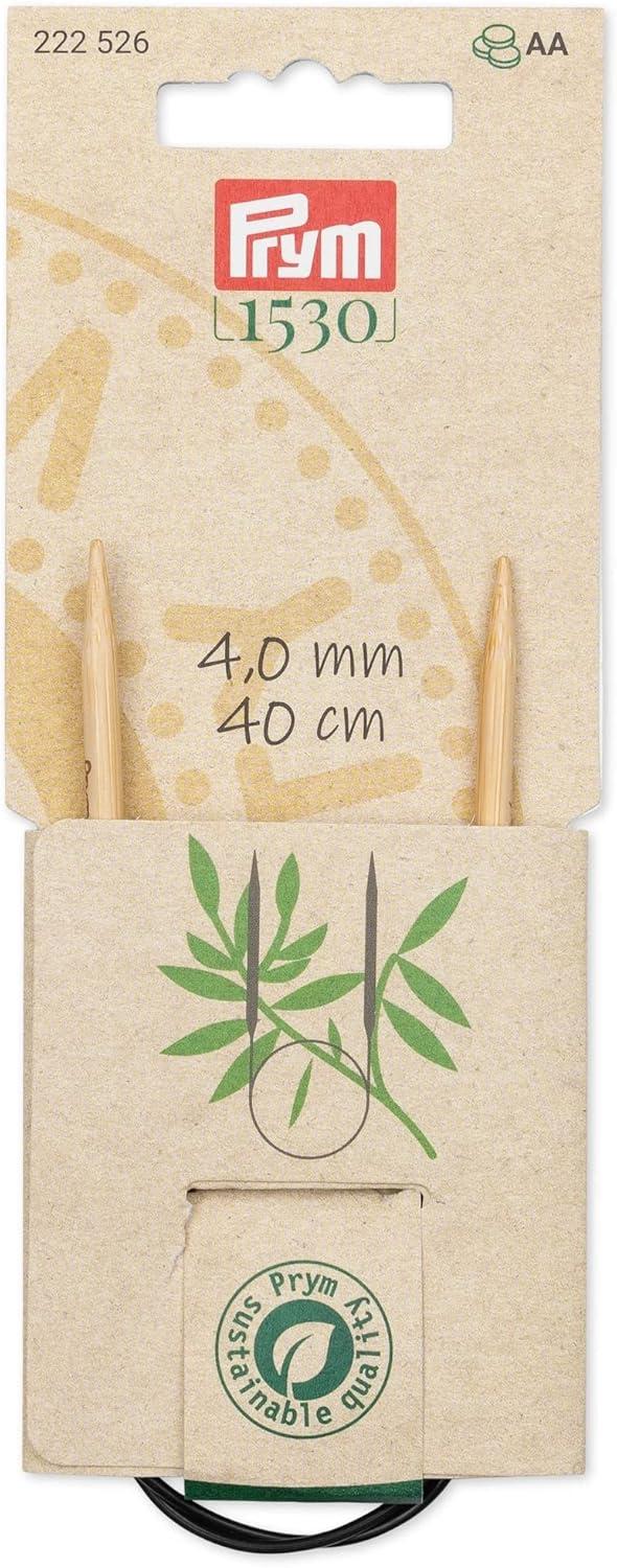 imagePrym 16 Circular Knitting Needles Bamboo US 6 4mm16 40 cm