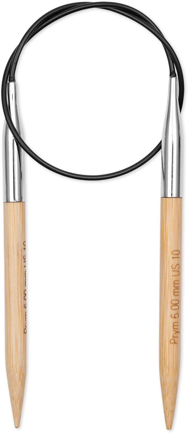 imagePrym 16 Circular Knitting Needles Bamboo US 6 4mm16 40 cm