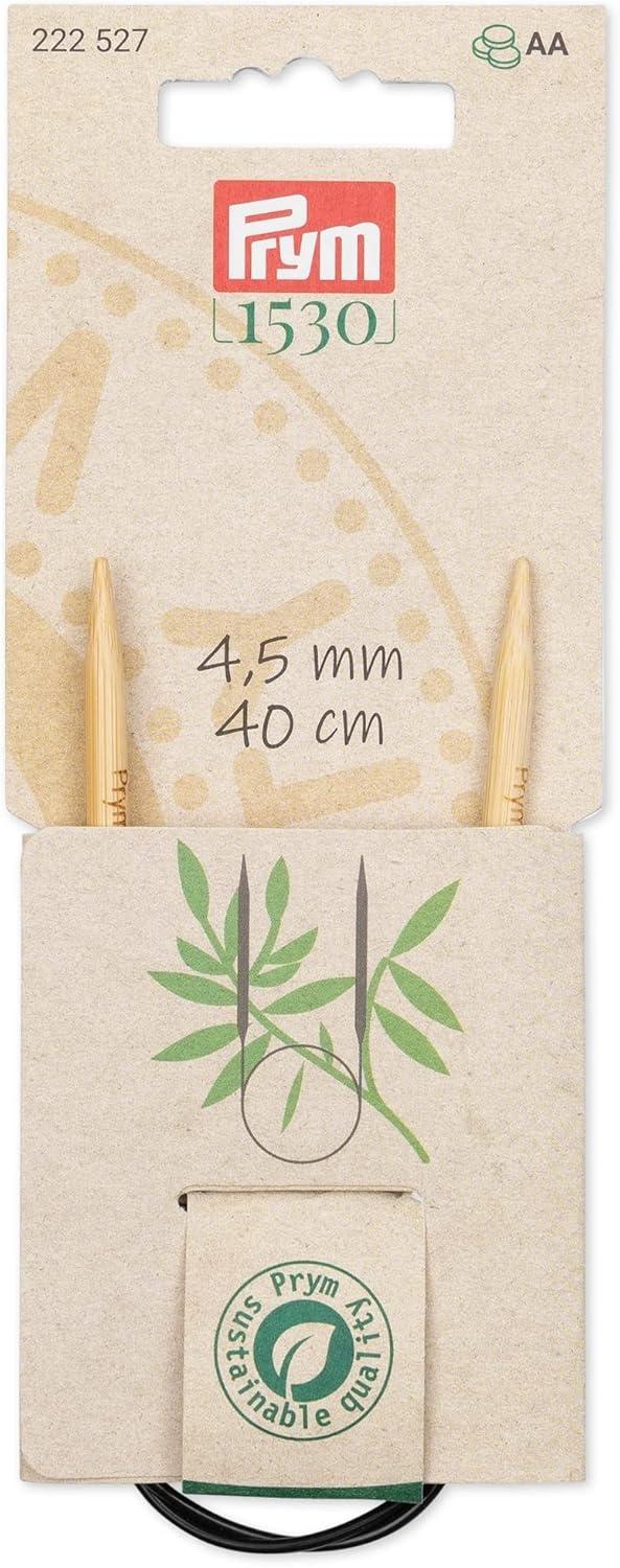 imagePrym 16 Circular Knitting Needles Bamboo US 6 4mm16 40 cm