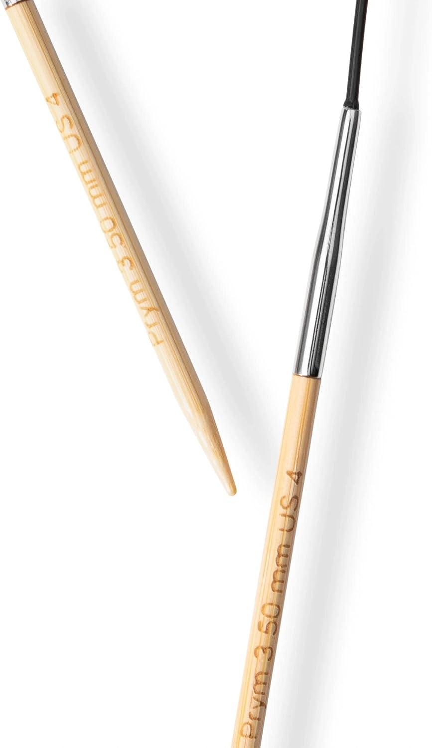 imagePrym 16 Circular Knitting Needles Bamboo US 6 4mm16 40 cm