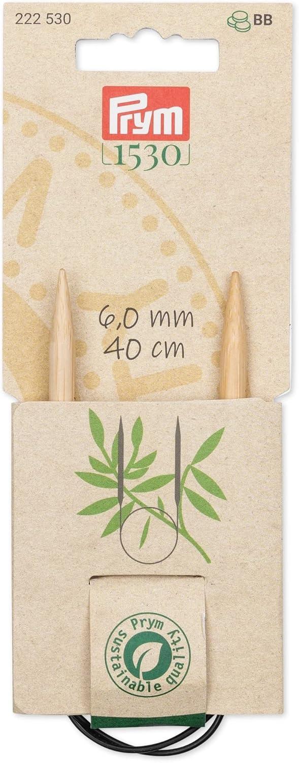 imagePrym 16 Circular Knitting Needles Bamboo US 6 4mm16 40 cm
