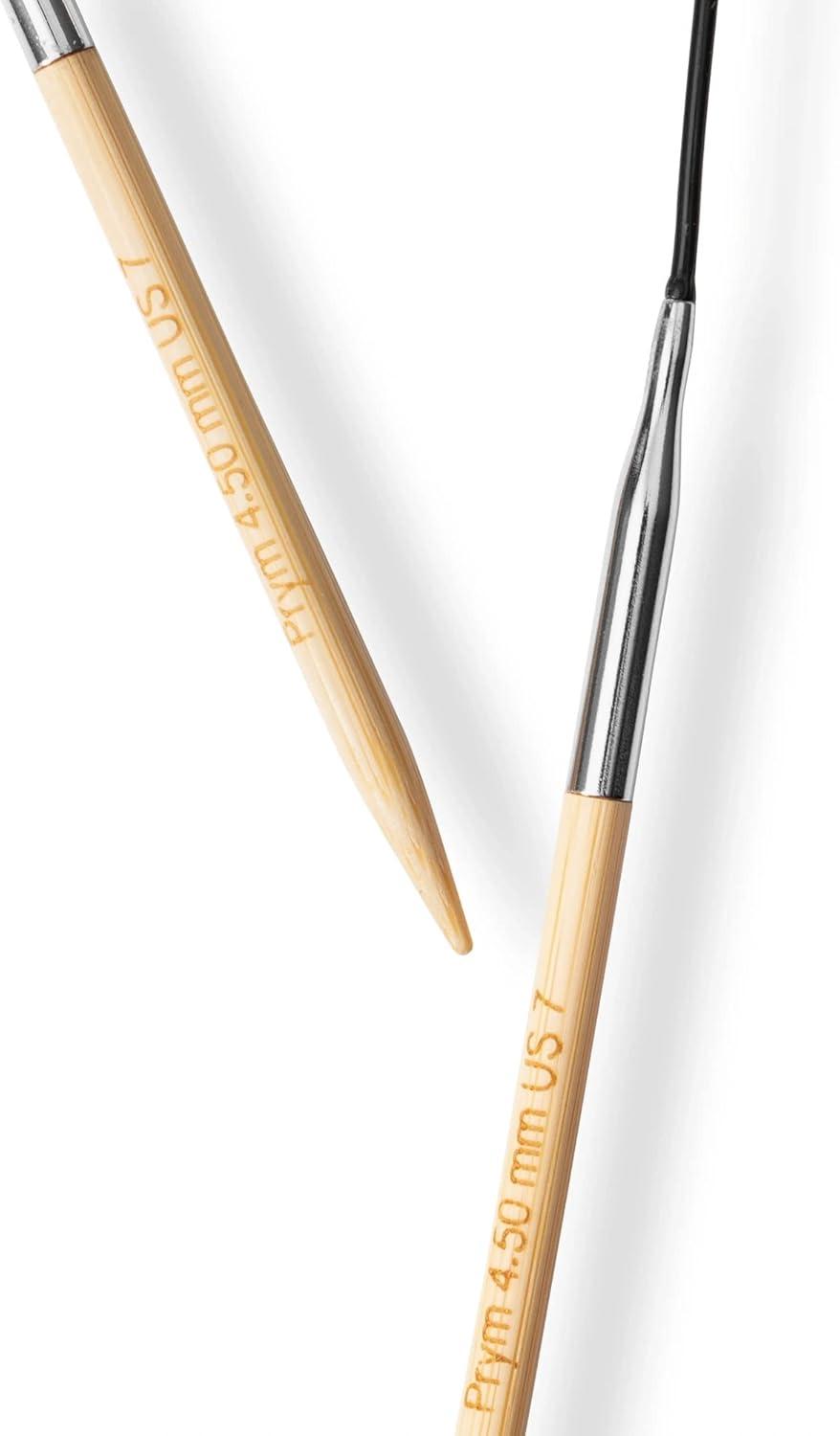 imagePrym 16 Circular Knitting Needles Bamboo US 6 4mm16 40 cm