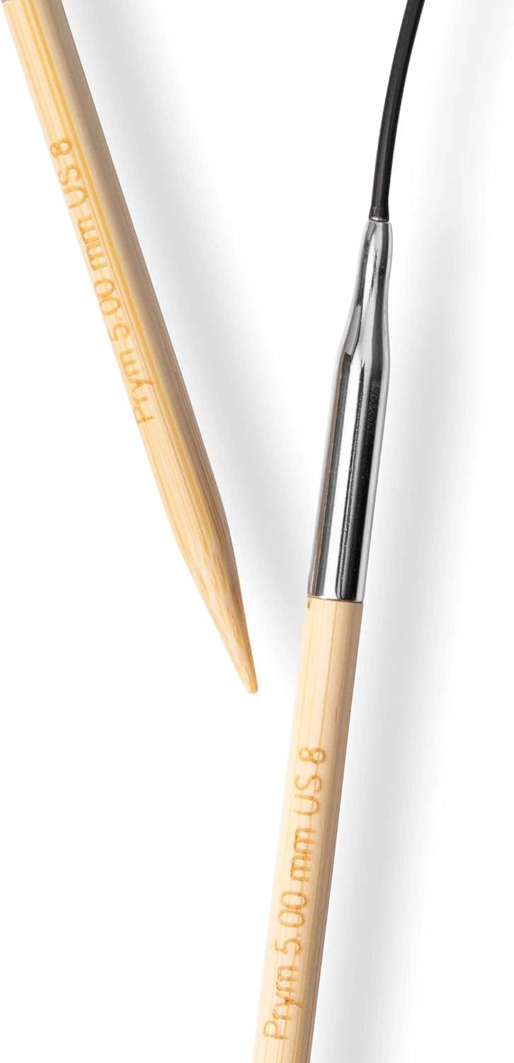 imagePrym 16 Circular Knitting Needles Bamboo US 6 4mm16 40 cm