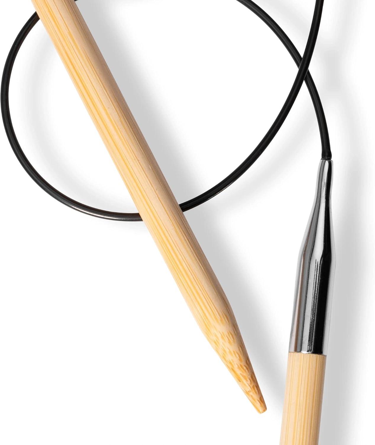 imagePrym 16 Circular Knitting Needles Bamboo US 6 4mm24 60 cm