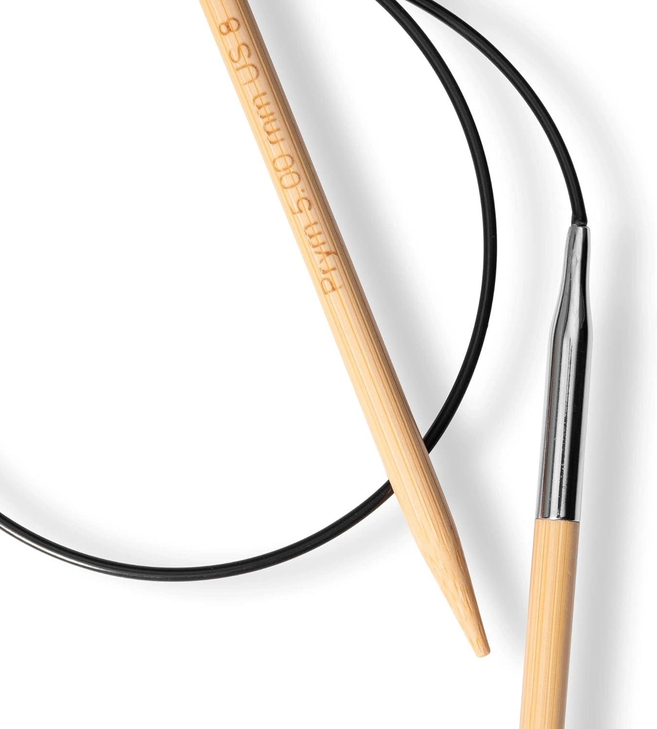 imagePrym 16 Circular Knitting Needles Bamboo US 6 4mm24 60 cm