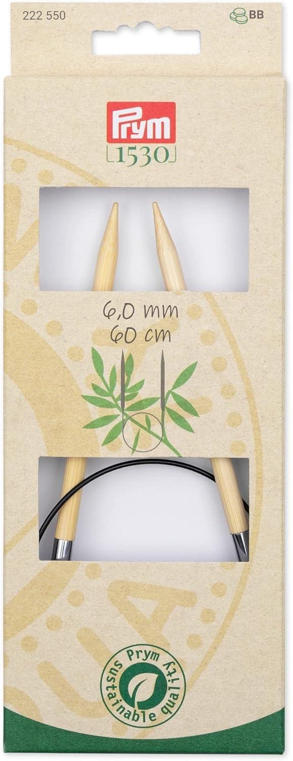 imagePrym 16 Circular Knitting Needles Bamboo US 6 4mm24 60 cm