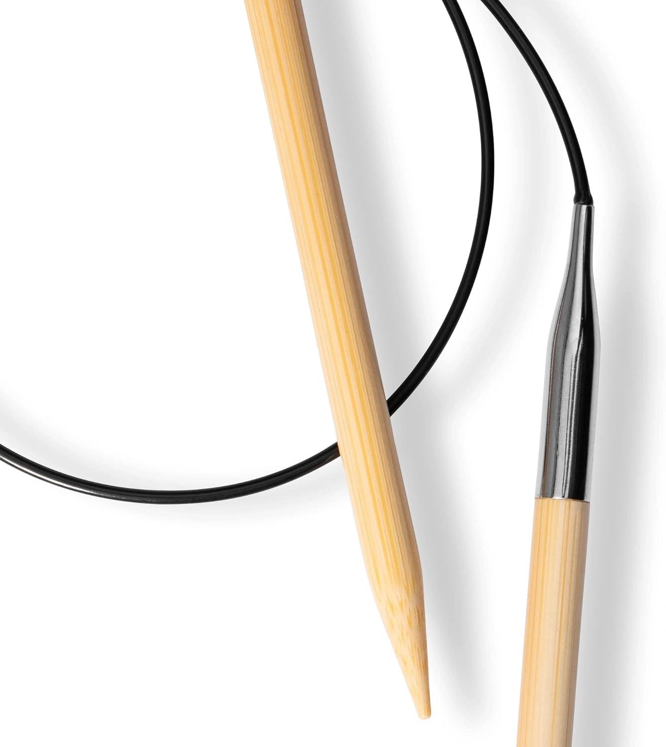 imagePrym 16 Circular Knitting Needles Bamboo US 6 4mm24 60 cm