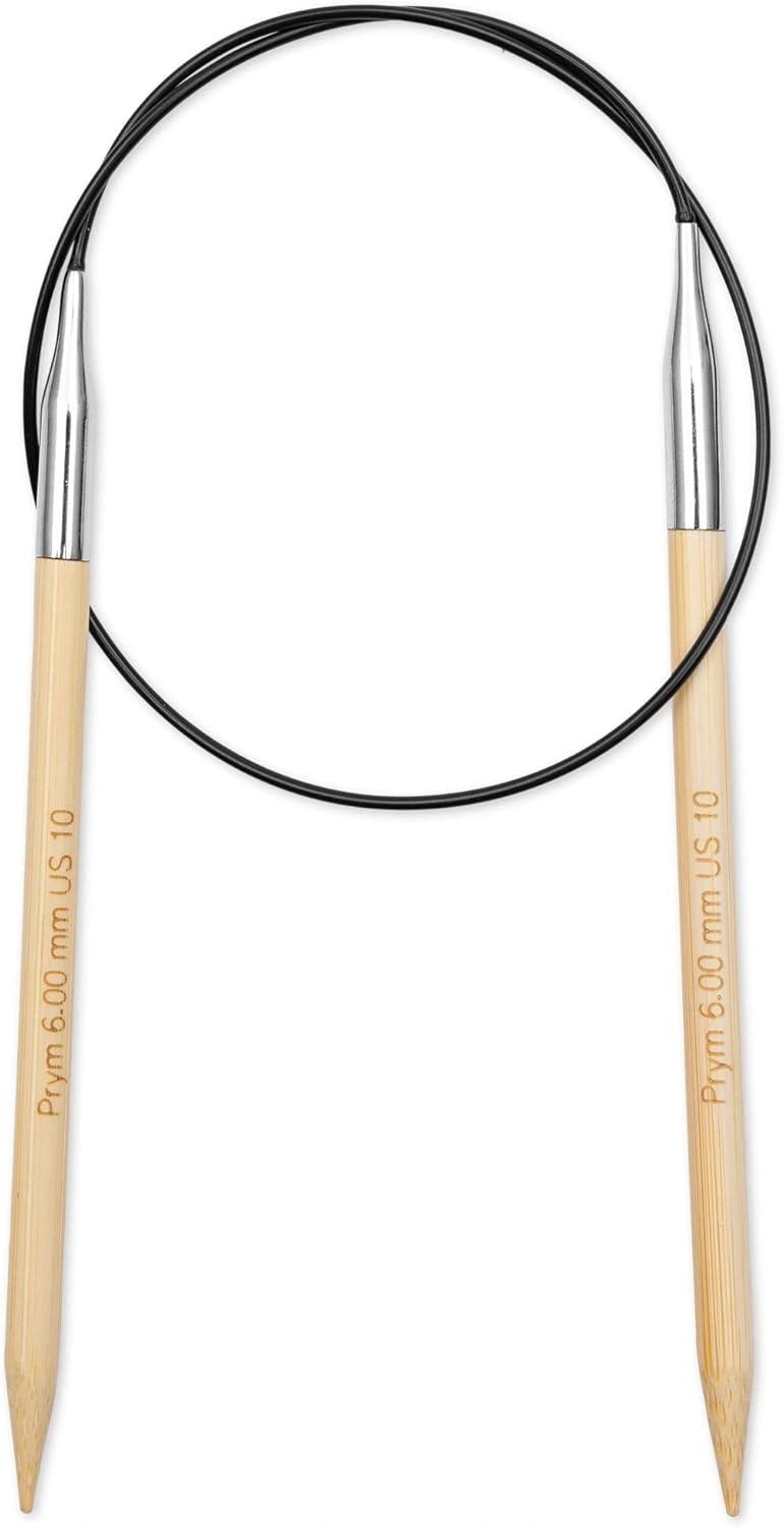 imagePrym 16 Circular Knitting Needles Bamboo US 6 4mm24 60 cm