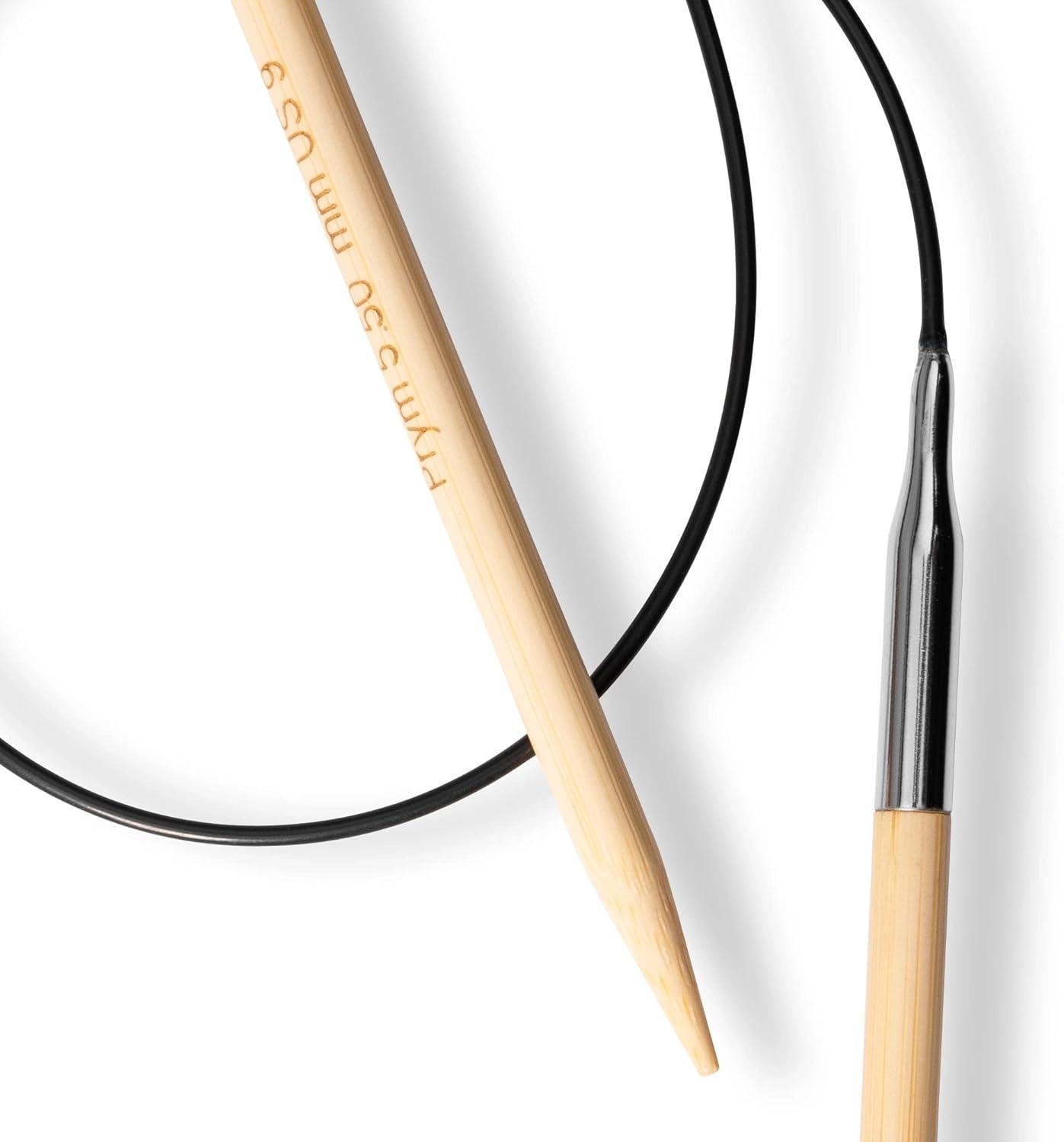 imagePrym 16 Circular Knitting Needles Bamboo US 6 4mm24 60 cm