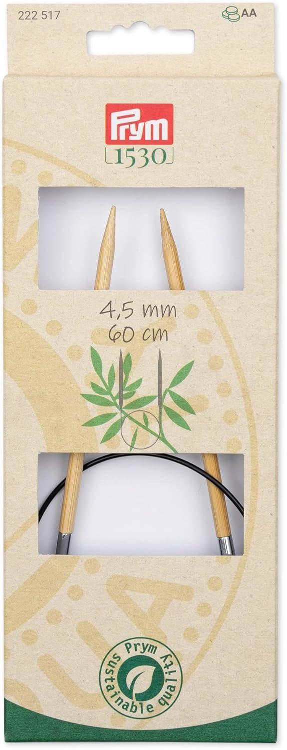 imagePrym 16 Circular Knitting Needles Bamboo US 6 4mm24 60 cm