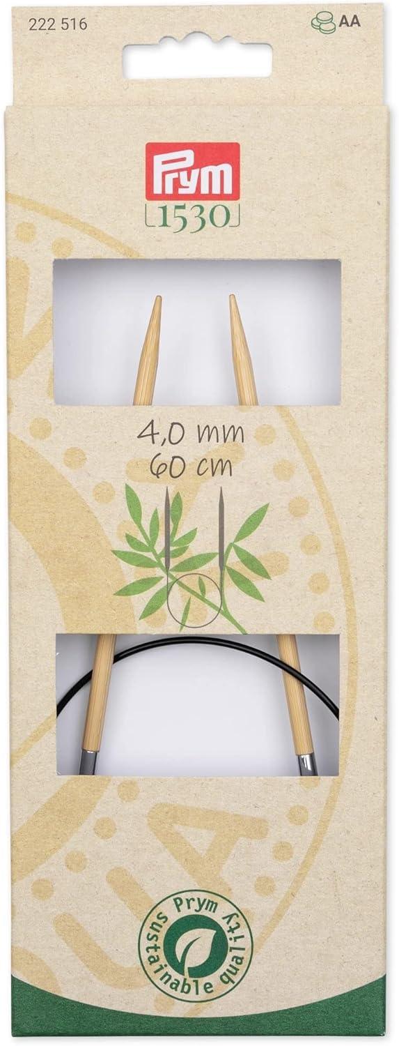 imagePrym 16 Circular Knitting Needles Bamboo US 6 4mm24 60 cm