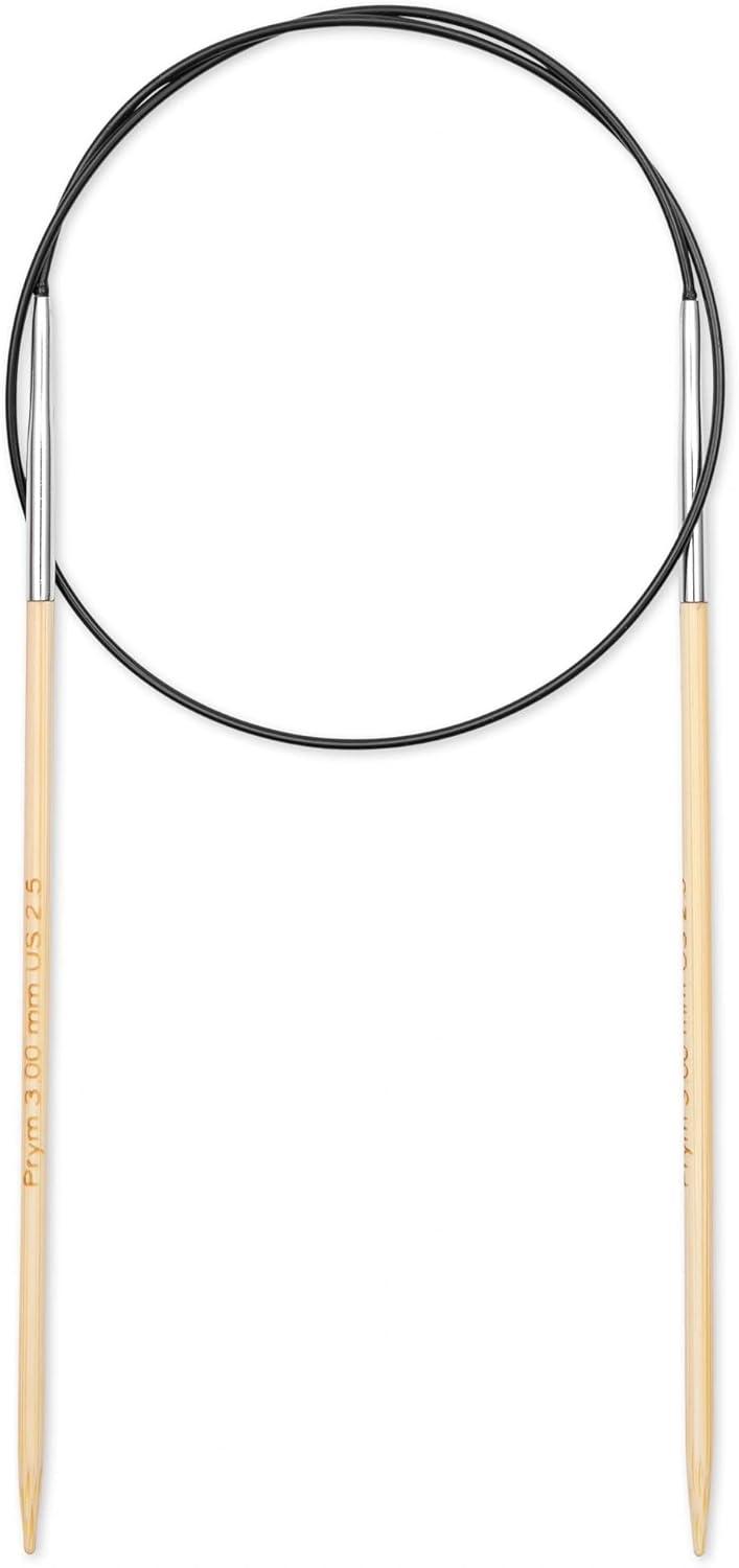 imagePrym 16 Circular Knitting Needles Bamboo US 6 4mm24 60 cm