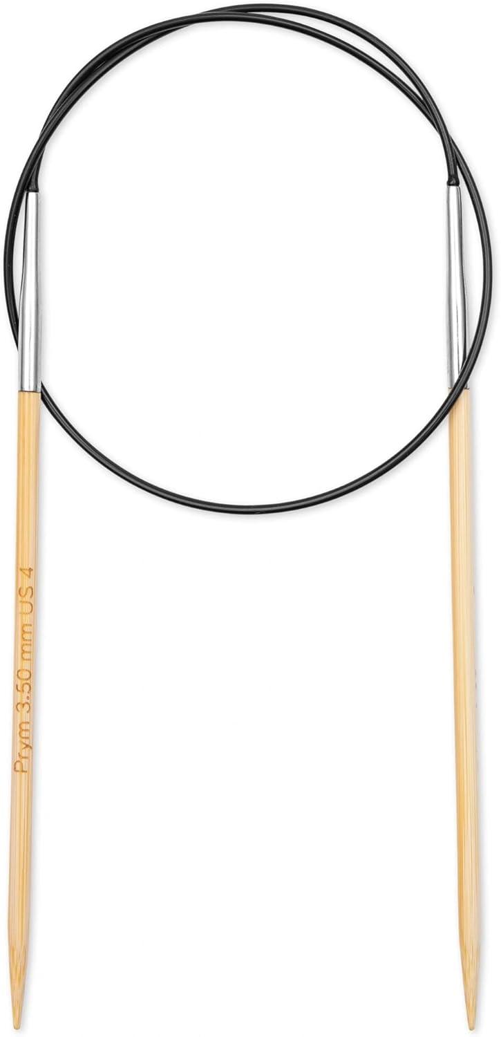 imagePrym 16 Circular Knitting Needles Bamboo US 6 4mm24 60 cm