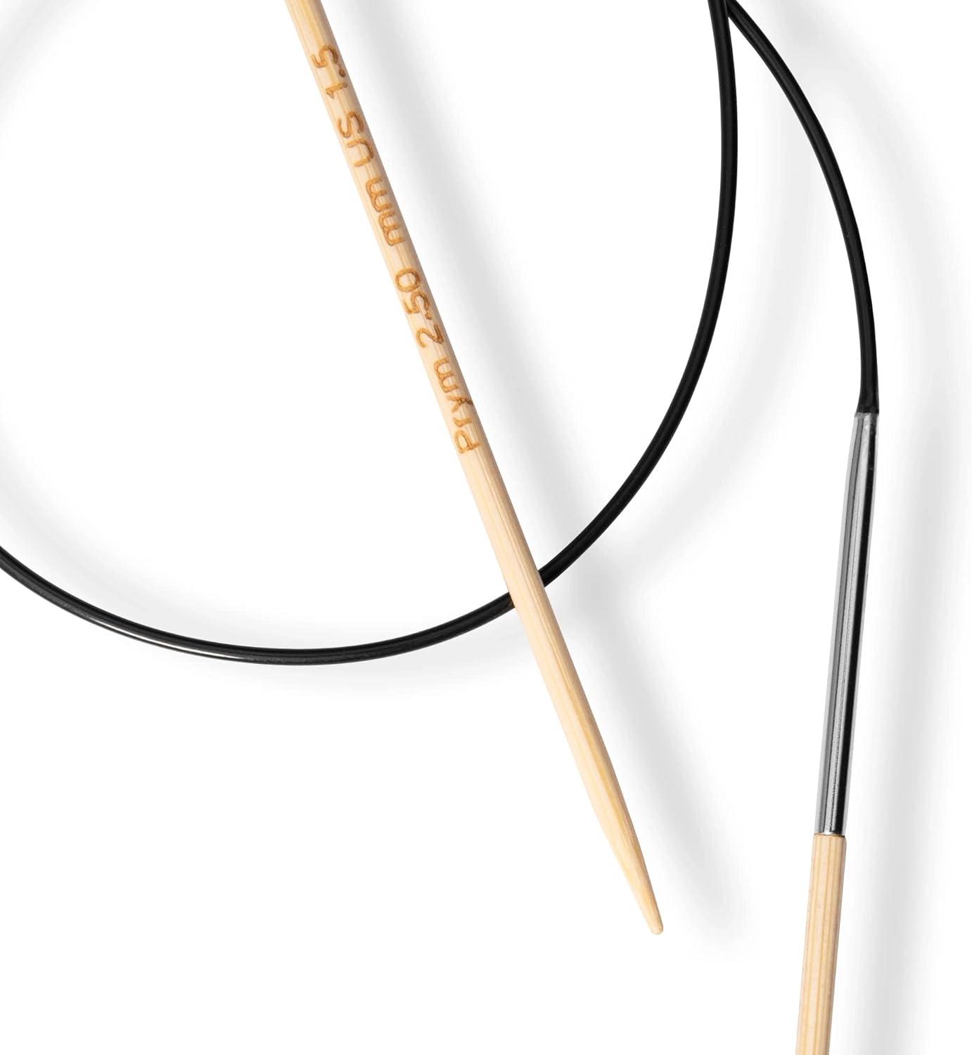 imagePrym 16 Circular Knitting Needles Bamboo US 6 4mm24 60 cm