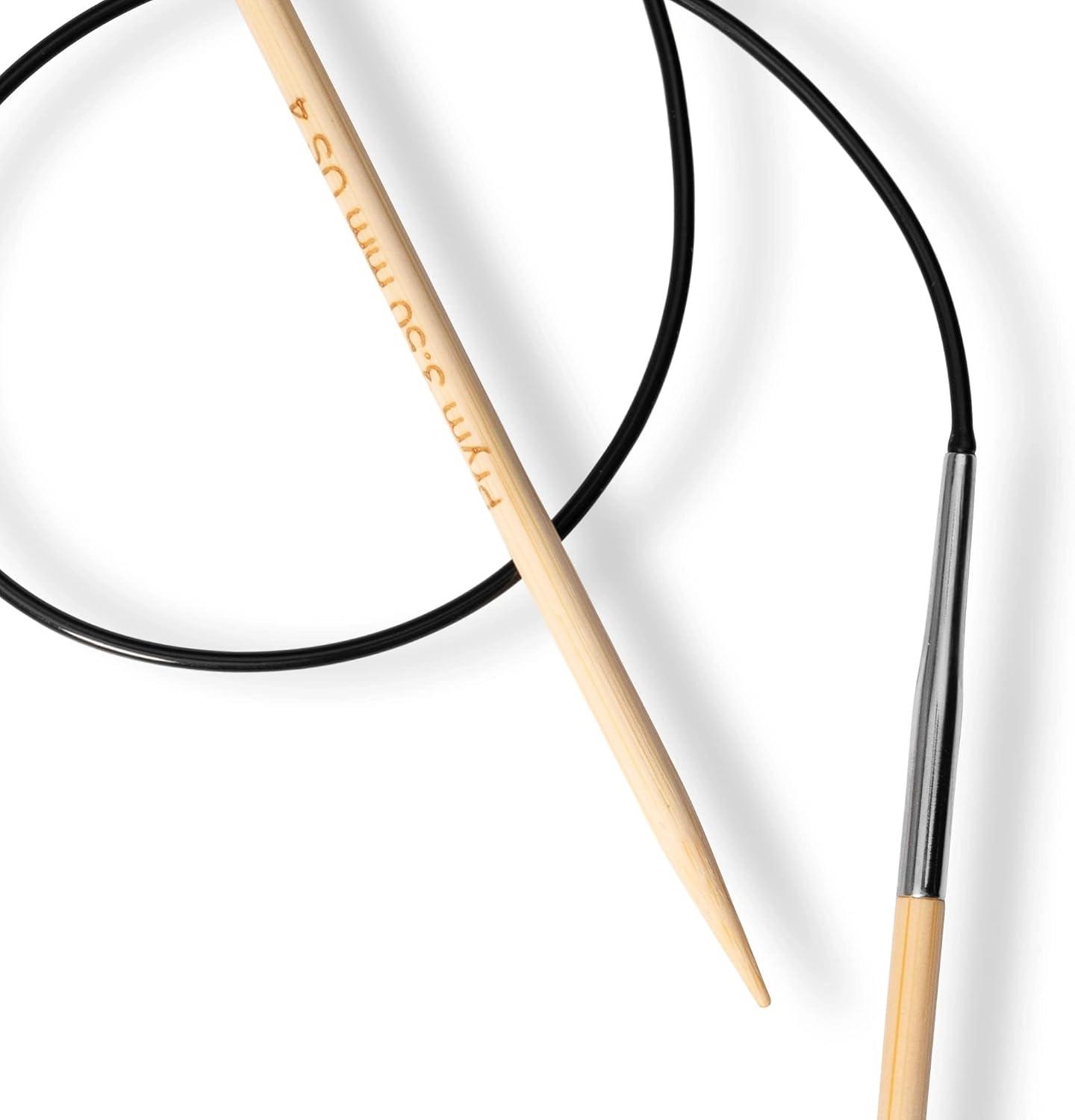 imagePrym 16 Circular Knitting Needles Bamboo US 6 4mm24 60 cm