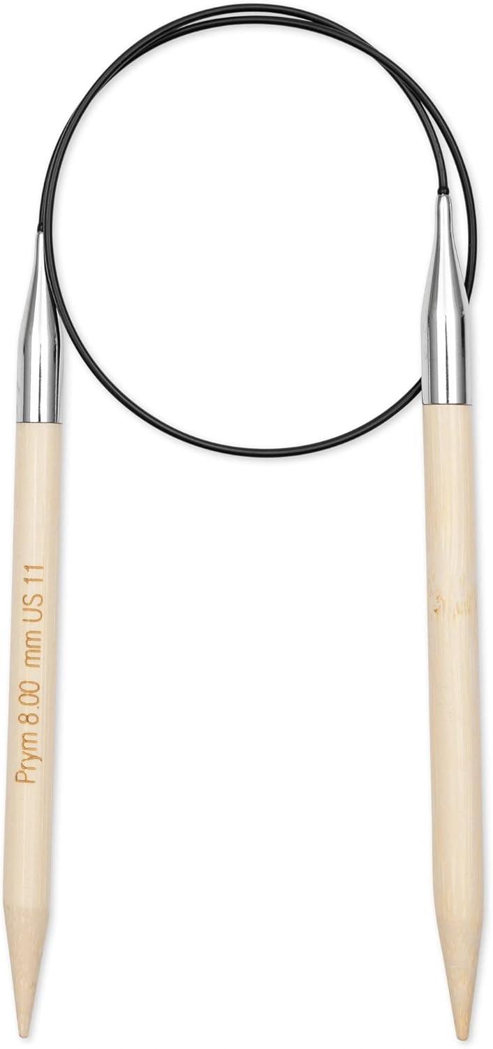 imagePrym 16 Circular Knitting Needles Bamboo US 6 4mm24 60 cm