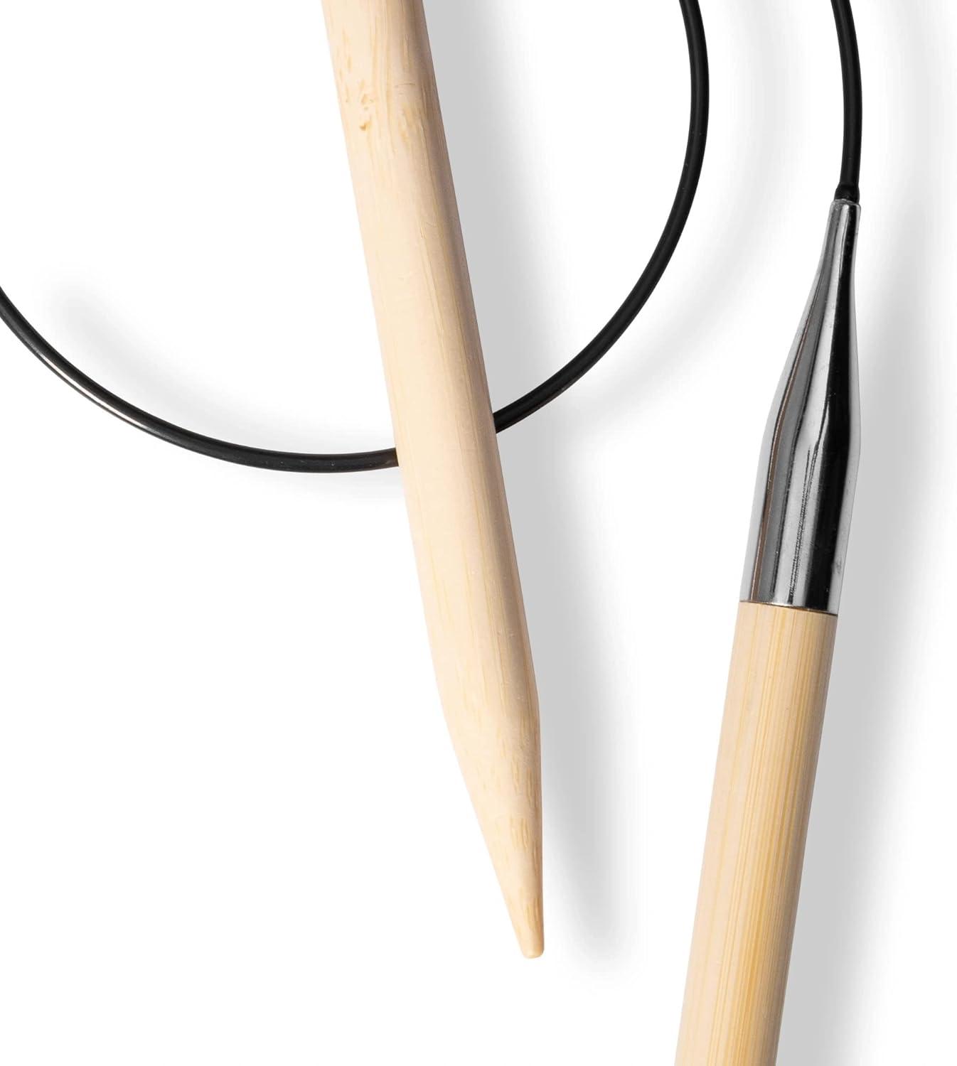 imagePrym 16 Circular Knitting Needles Bamboo US 6 4mm24 60 cm