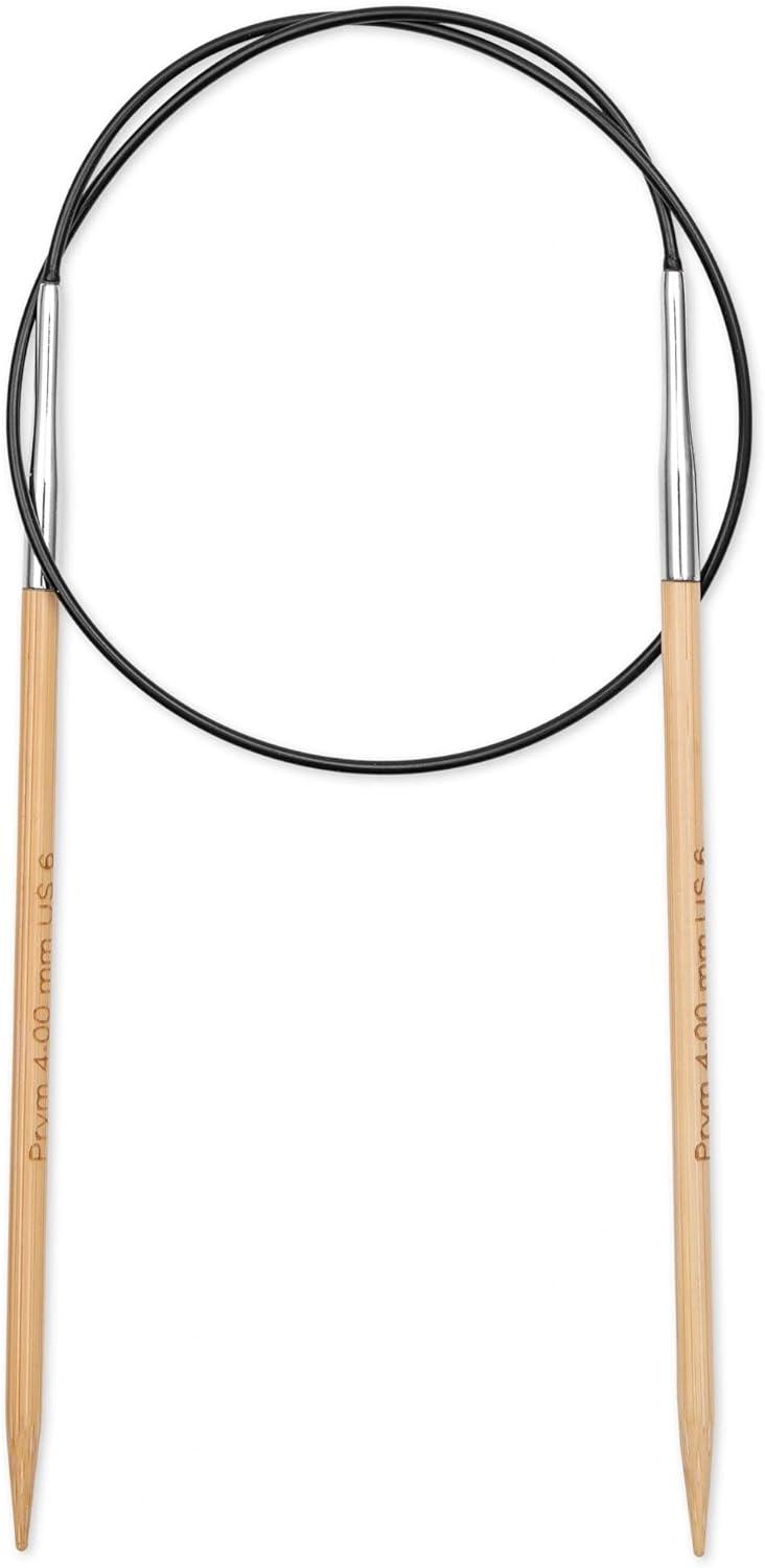 imagePrym 16 Circular Knitting Needles Bamboo US 6 4mm24 60 cm