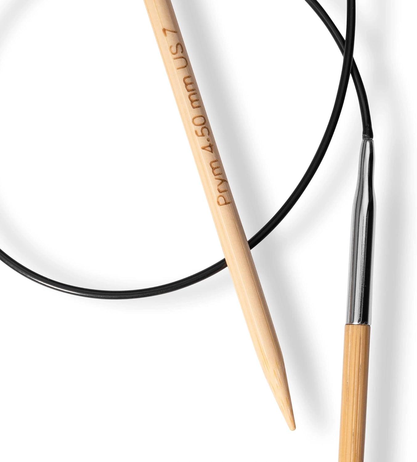 imagePrym 16 Circular Knitting Needles Bamboo US 6 4mm32 80 cm