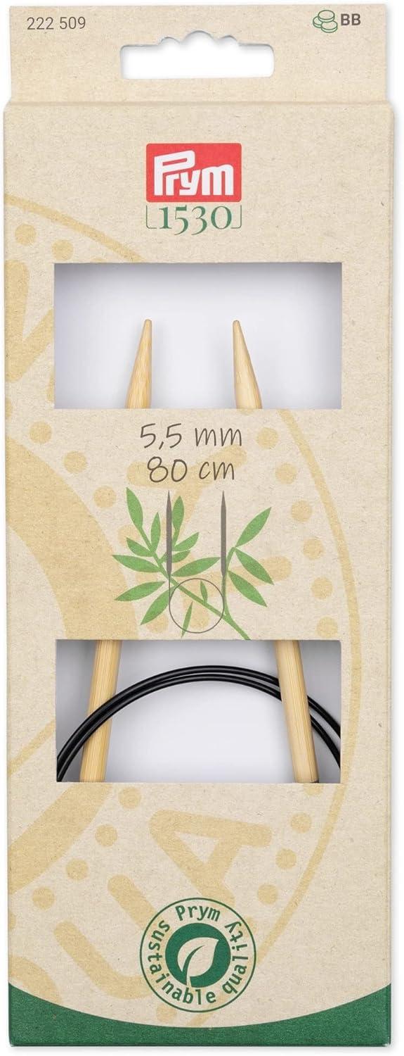 imagePrym 16 Circular Knitting Needles Bamboo US 6 4mm32 80 cm