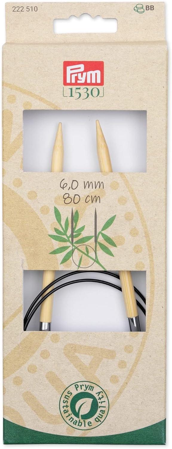 imagePrym 16 Circular Knitting Needles Bamboo US 6 4mm32 80 cm