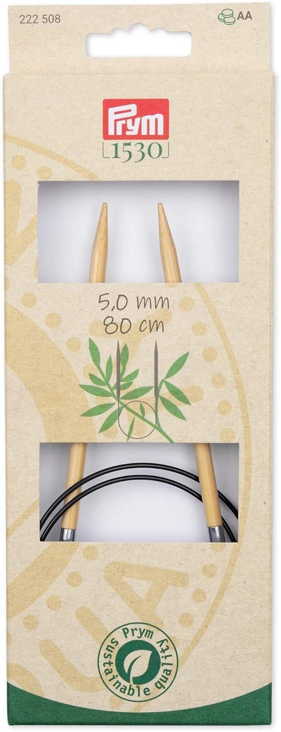 imagePrym 16 Circular Knitting Needles Bamboo US 6 4mm32 80 cm
