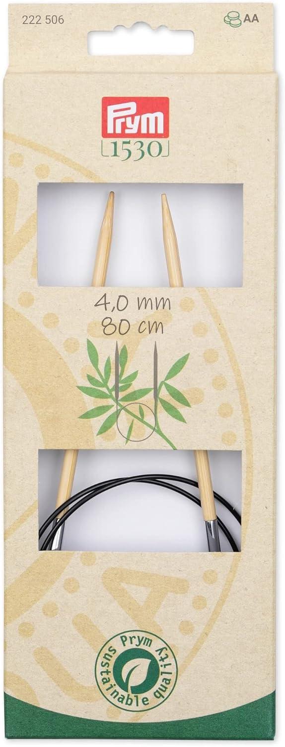 imagePrym 16 Circular Knitting Needles Bamboo US 6 4mm32 80 cm
