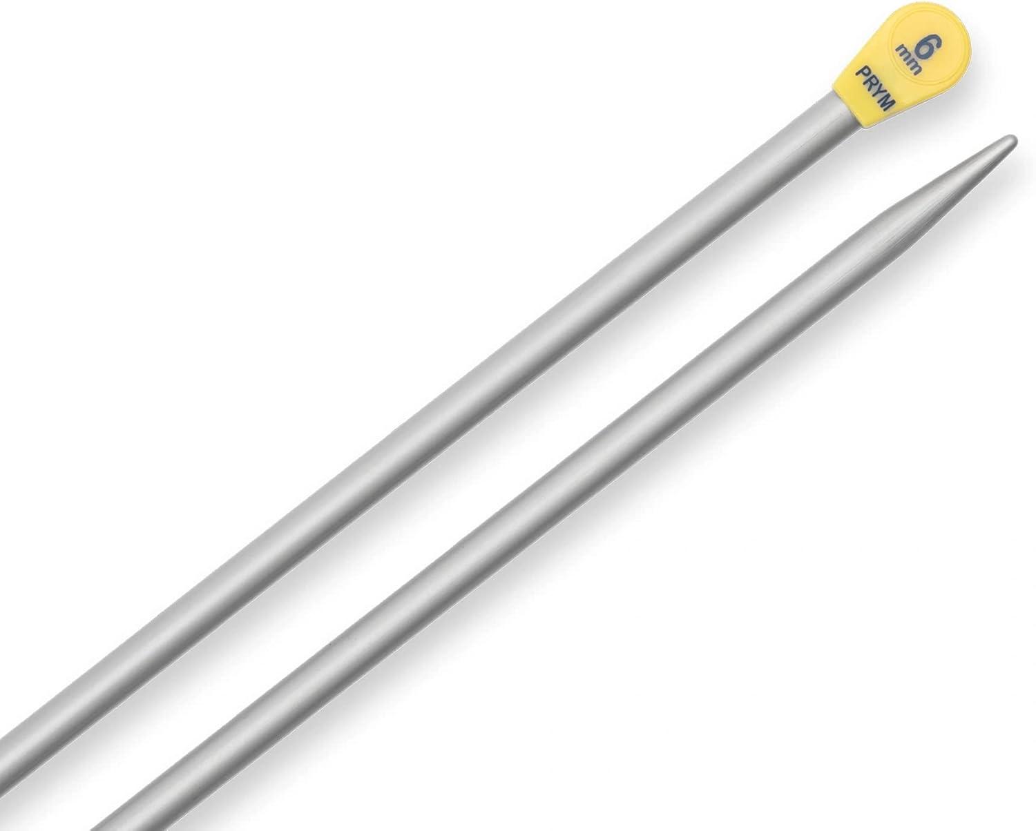 imagePrym 16 Single Point Aluminum Knitting Needles 2mmUS 10 6 mm