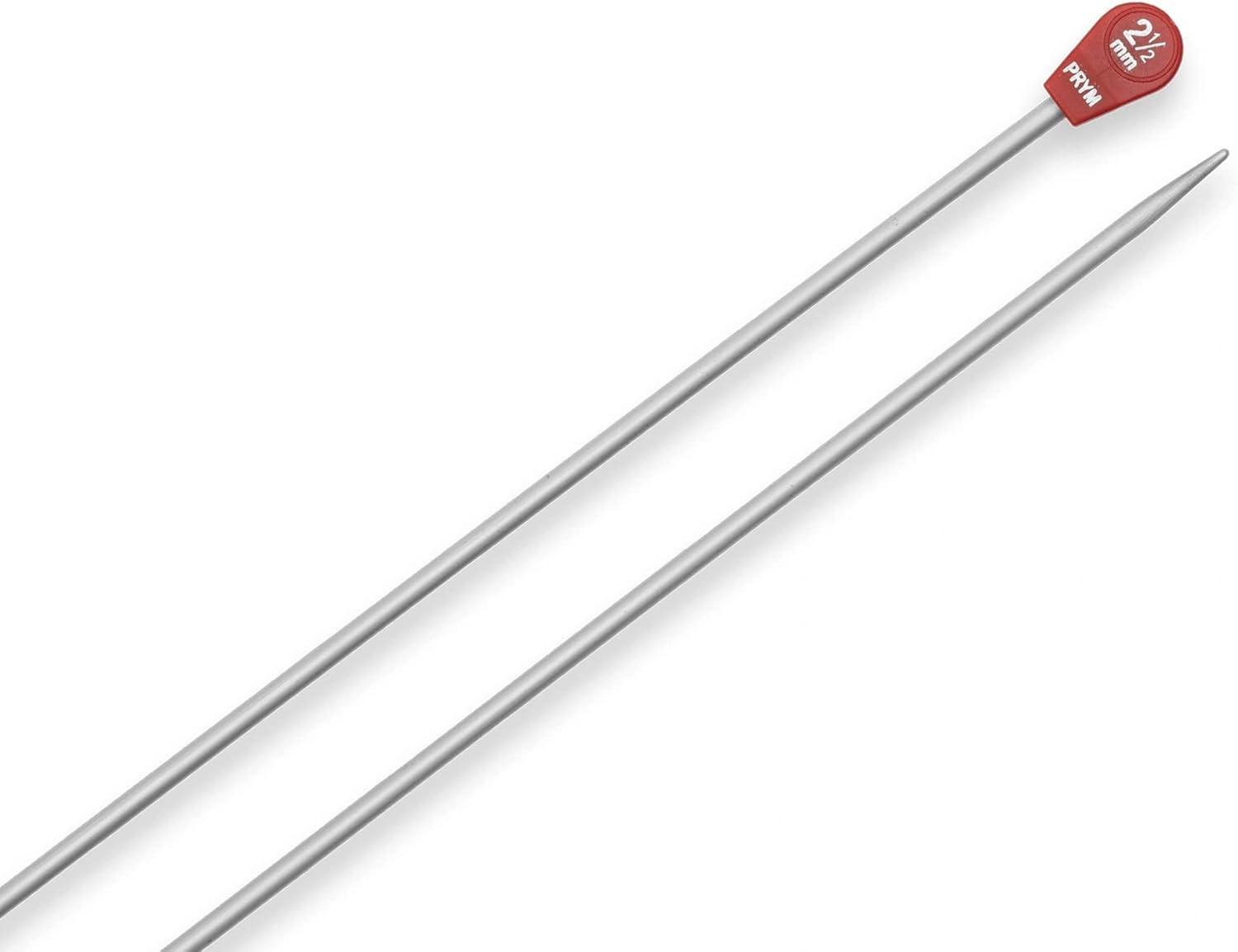 imagePrym 16 Single Point Aluminum Knitting Needles 2mmUS 15 25 mm