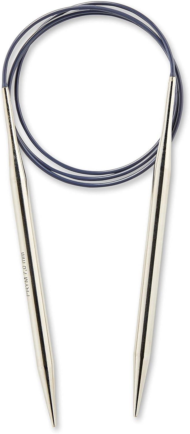 imagePrym 40 Circular Brass Knitting Needles 55mm7 mm
