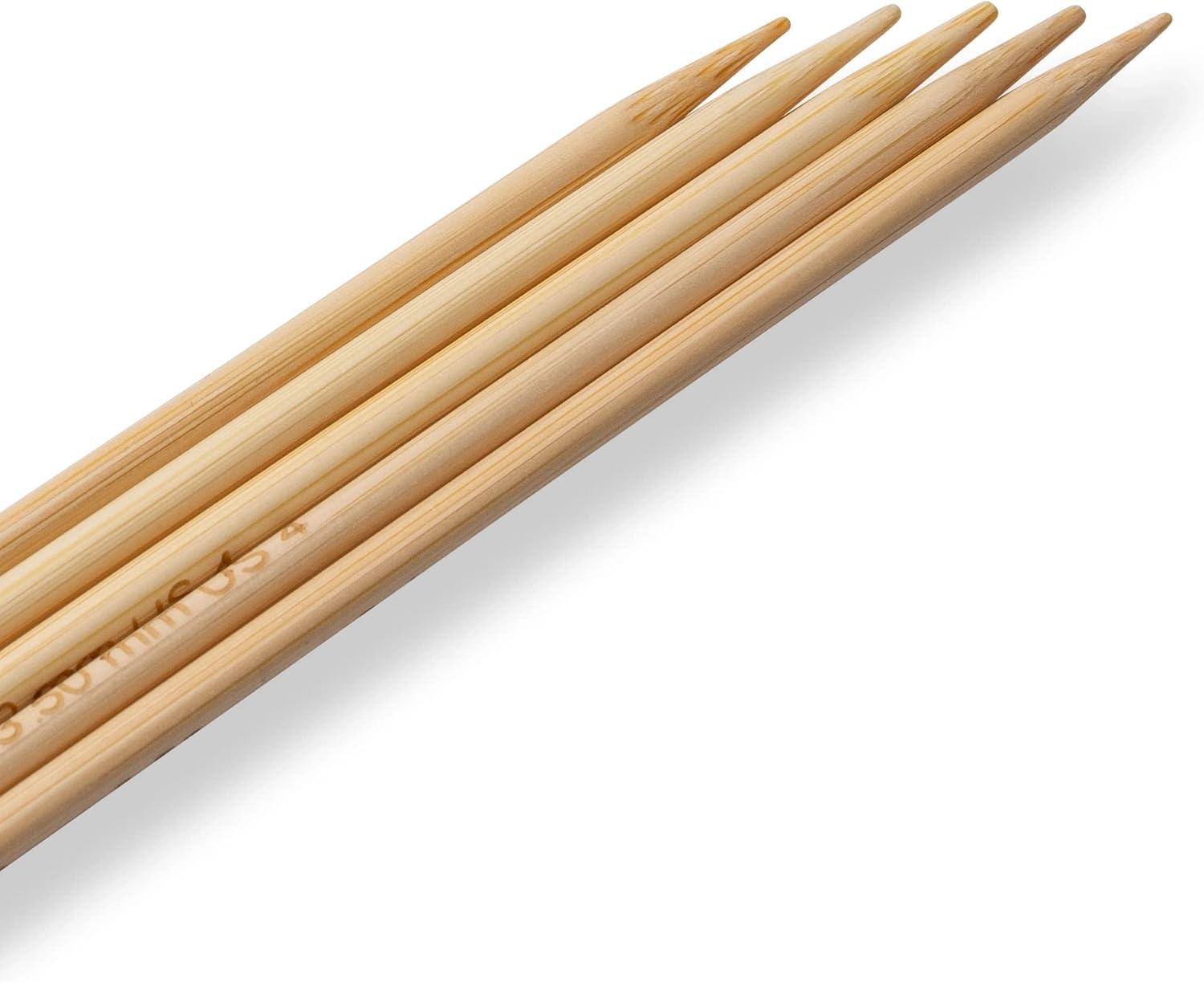 imagePrym 6 Double Point Knitting Needles Bamboo US 2 3mmUS 4 35 mm