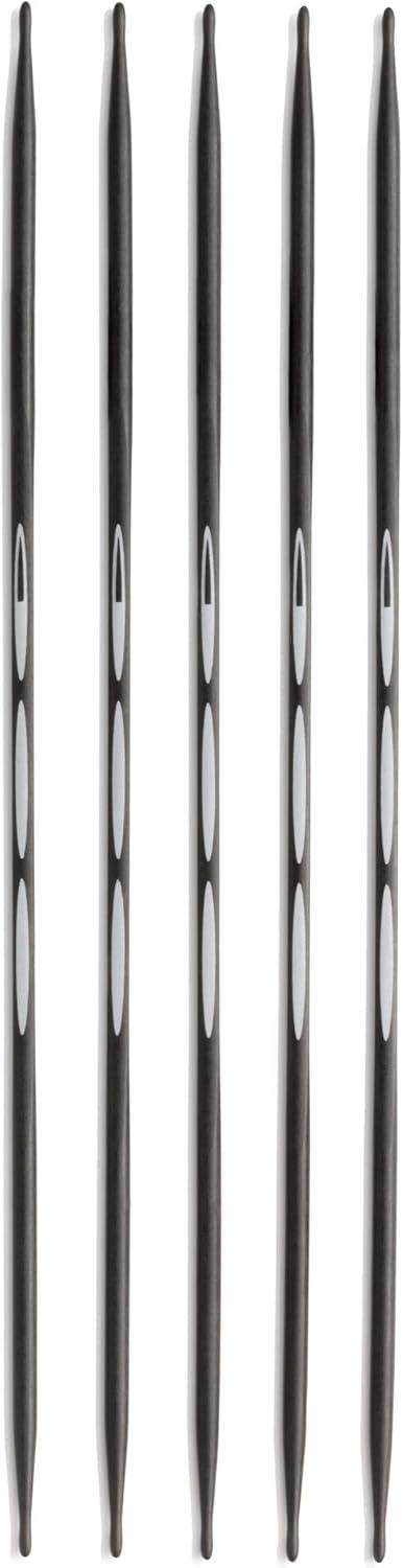 imagePrym 6 Ergonomic Double Point Knitting Needles Carbon US 0 2mmUS 15 25 mm