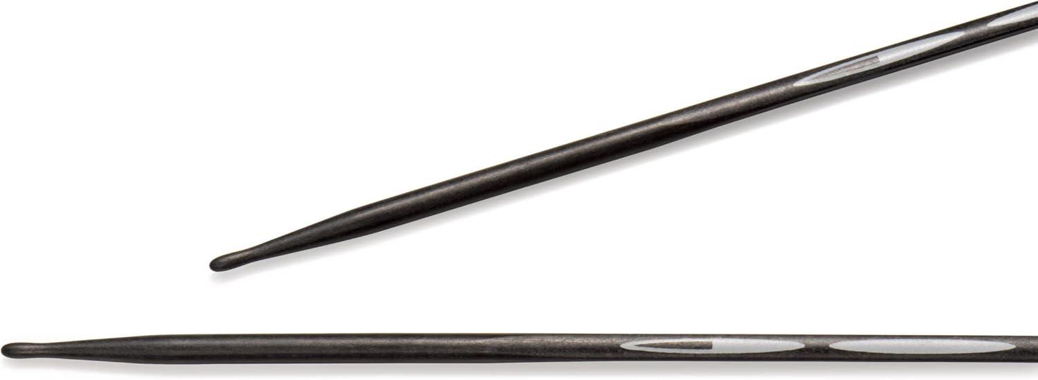 imagePrym 6 Ergonomic Double Point Knitting Needles Carbon US 0 2mmUS 15 25 mm