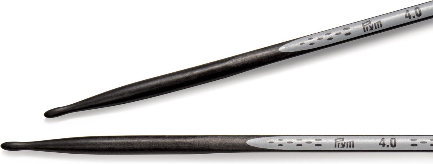 imagePrym 6 Ergonomic Double Point Knitting Needles Carbon US 0 2mmUS 6 4 mm