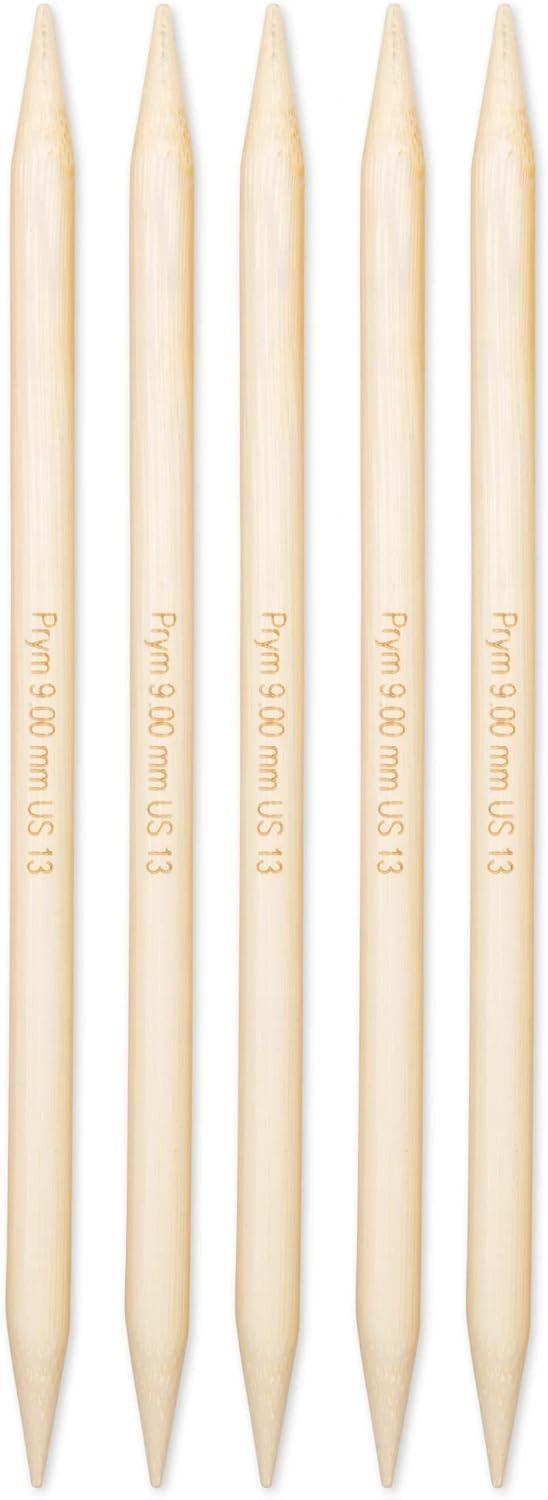 imagePrym 8 Double Point Knitting Needles Bamboo US 13 9mmUS 13 9 mm